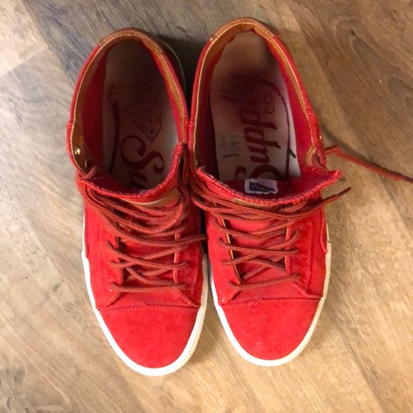 Diamond Brilliant Red Hi-Top Shoes - Picture 6 of 7